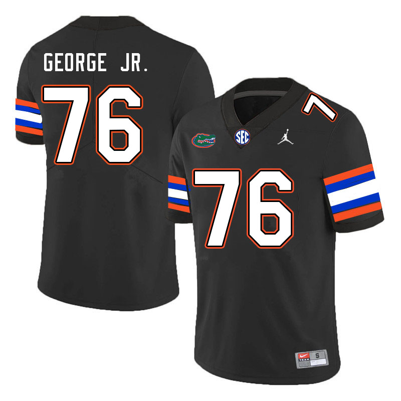 Men #76 Damieon George Jr. Florida Gators College Football Jerseys Stitched-Black